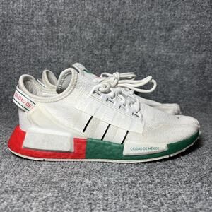 Adidas NMD_R1 V2 Shoes Mens Size 7 White Green Red Mexico City Boost FY6629